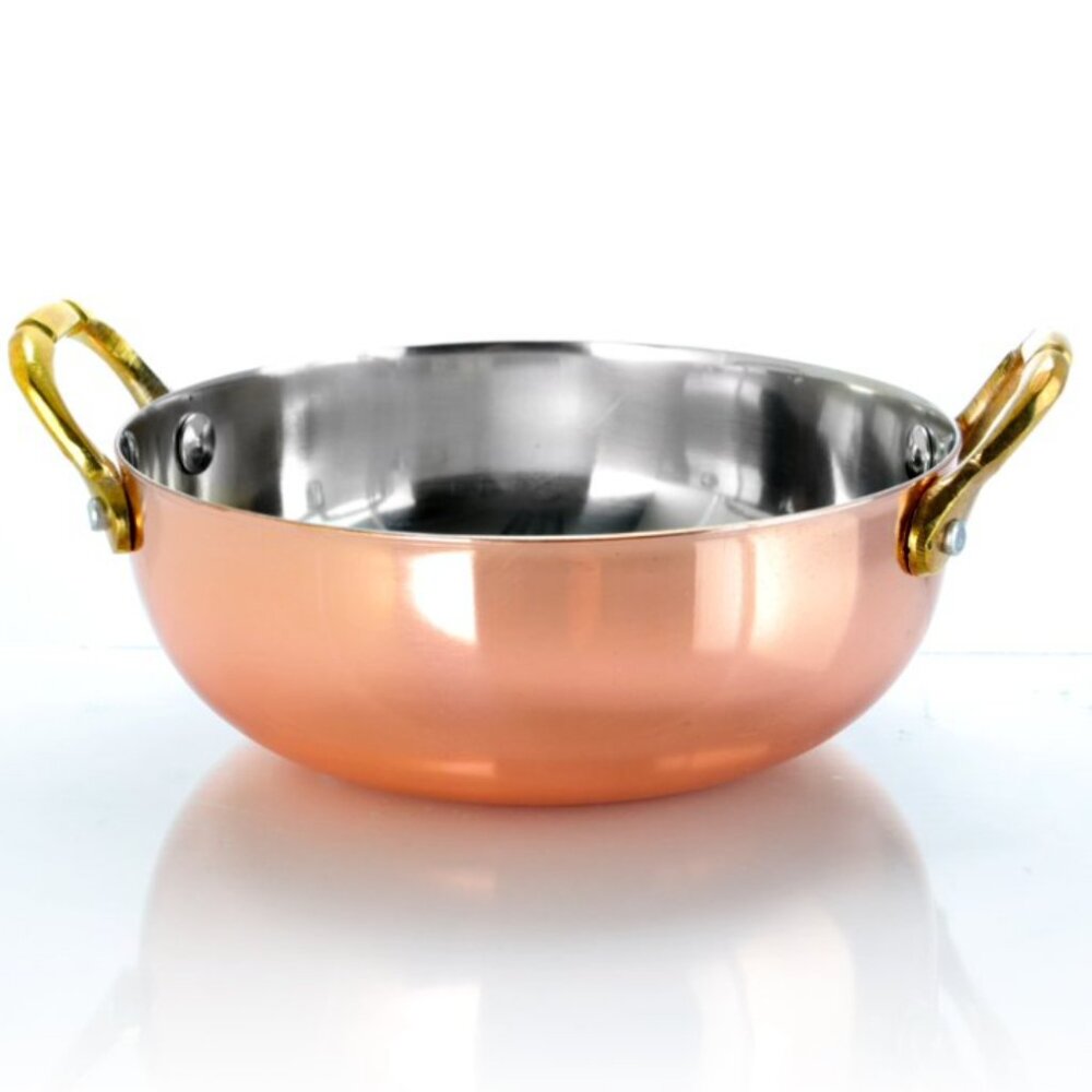 Gibson Home Rembrandt Serving Bowls, 5-5/16", Copper, Set of 6 Bowls